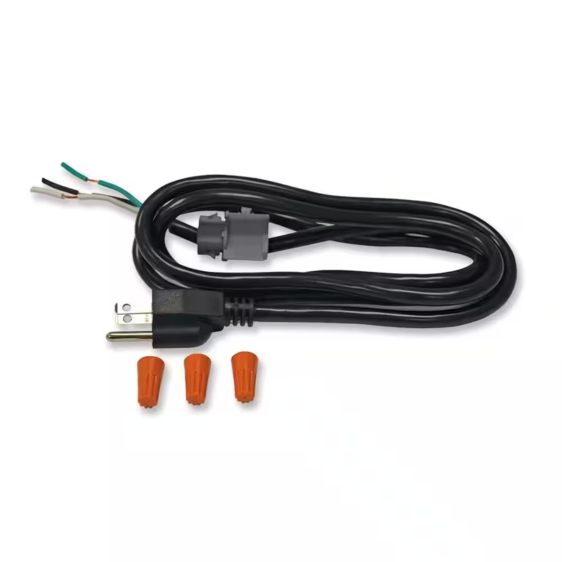 Everbilt Dishwasher Power Cord Kit 5 Ft 3 Prong 125V 13 Amp 16 Gauge Harness