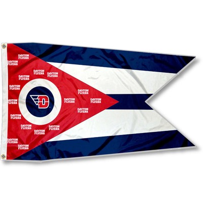 Dayton Flyers State of Ohio Flag Large 3x5