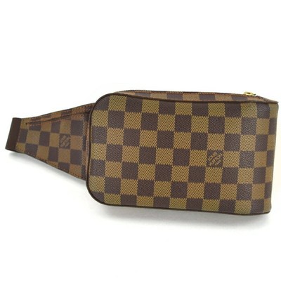 Auth Louis Vuitton New Model Damier Geronimos N51994 Crossbody Shoulder Body Bag