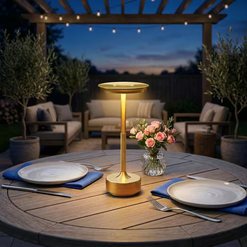 Bell Howell Rechargeable Table Lamp Cordless LED Touch Dimmable Indoor Outdoor