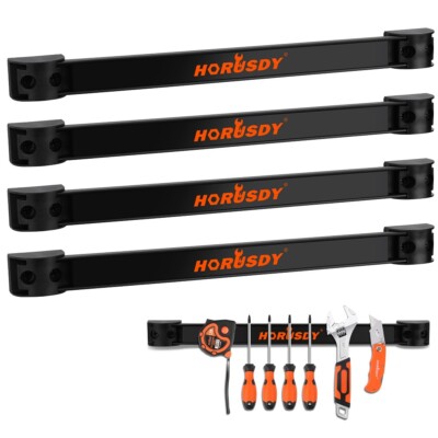 4PC 12'' Super magnet Tool Holder Wrench screwdriver Organizer Storage Adjustable
