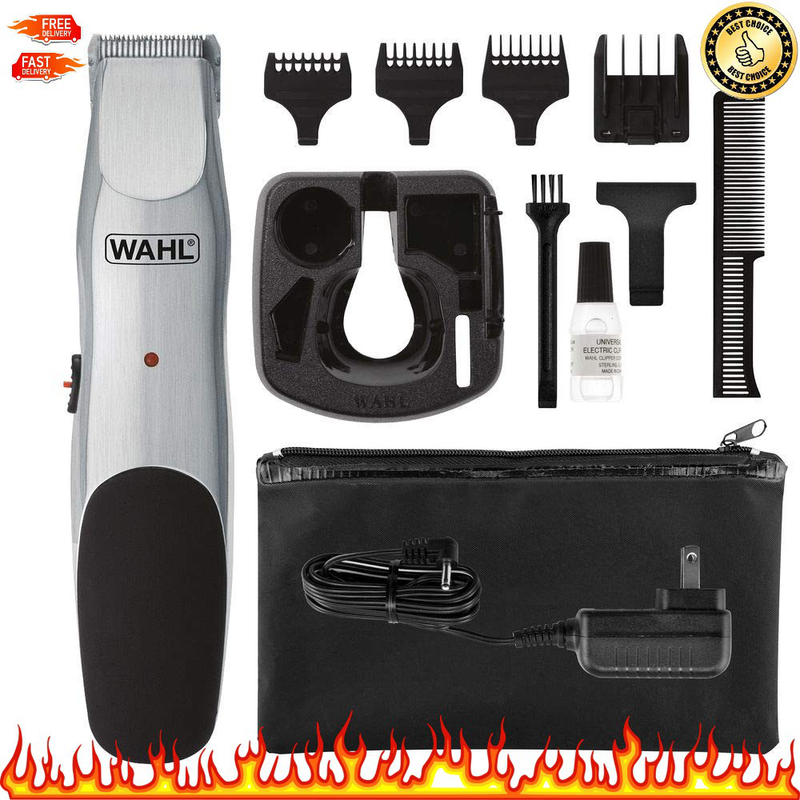 Wahl Men’s Beard Trimmer Stubble Grooming Kit Set Cord or Cordless Rechargeable