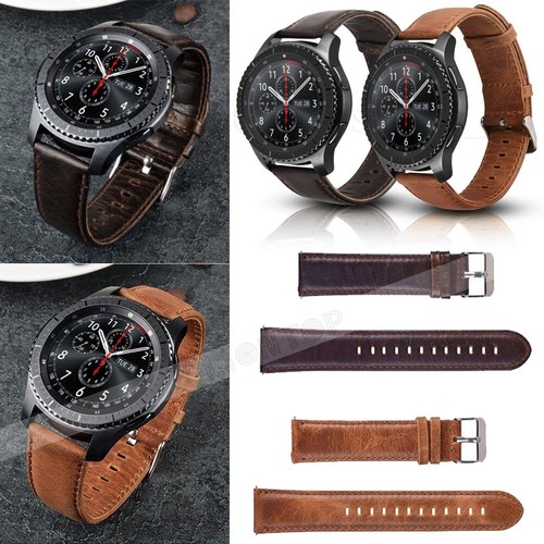 22mm 20mm Various Leather Wristband Bracelet For Fossil Q Smart Watch Band Strap | eBay