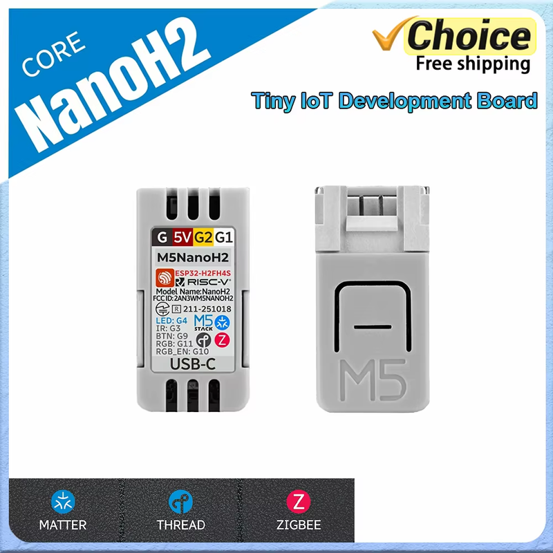 NanoH2 Ultra-Small IoT Dev Board with ESP32-H2FH4S 96MHz RISC-V Supports Zigbee/