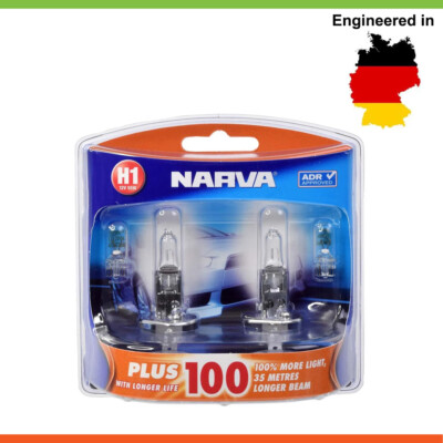 NARVA H1 Globe 12V 55W Plus 50 2 Pack For Honda Accord 2.3 (CG5) (CK2)