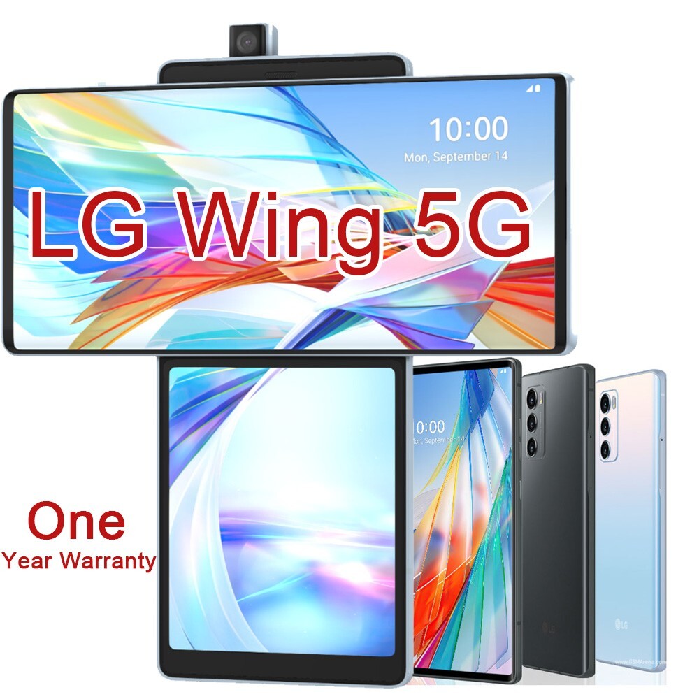 LG Electronics - 【極美品】LG WING 韓国版 LM-F100N LG Wing 5G LM-F100N 128GB+8GB 64MP Factory Unlocked