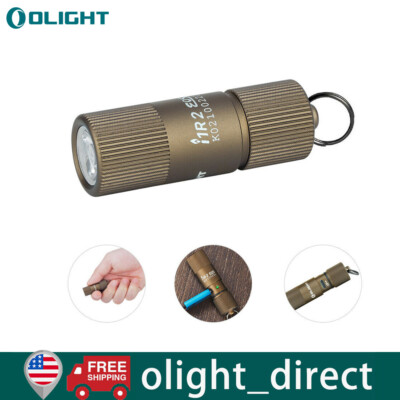 OLIGHT I1R 2 Eos Desert Tan 150 Lumen Micro-USB Rechargeable Tiny Keychain Light