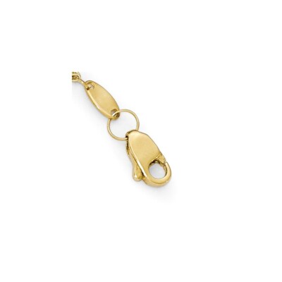 Pre-owned Superdealsforeverything Real 10kt Yellow Gold Polished Infinity Chain Bracelet; 7.5 Inch; Lobster Clasp
