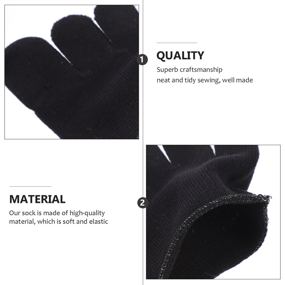 Heelless Five Toes Socks Metatarsal Socks Ballet Yoga Socks Five Toes Yoga Socks