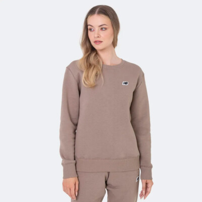 

New Balance Wmns Small Logo Crewneck Women бежевый