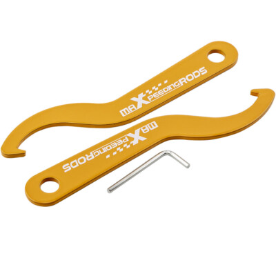 2x Steel Adjustable Sleeve Coilover Spanner Wrench Coil Overs