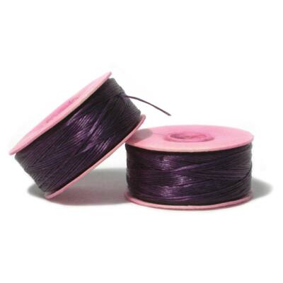 Nymo Beading Thread Size D Dark Purple 43922 (2 bobbins) Waxed Nylon Thread
