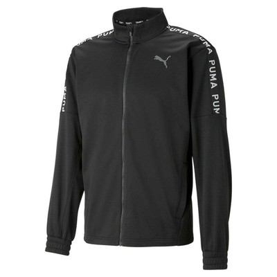 Puma Train Fit Light Pwrfleece Full Zip Jacket Mens Black Casual Athletic Outerw