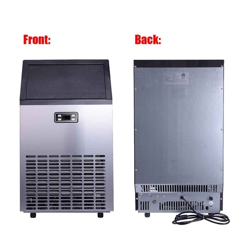 Stainless Steel Commercial Ice Cube Maker Undercounter Freestanding Machine Bar