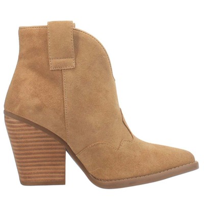

Dingo Flannie Snip Toe Cowboy Boots Womens Beige Casual Boots DI342-105, Бежевый, Dingo Flannie Snip Toe Cowboy Booties