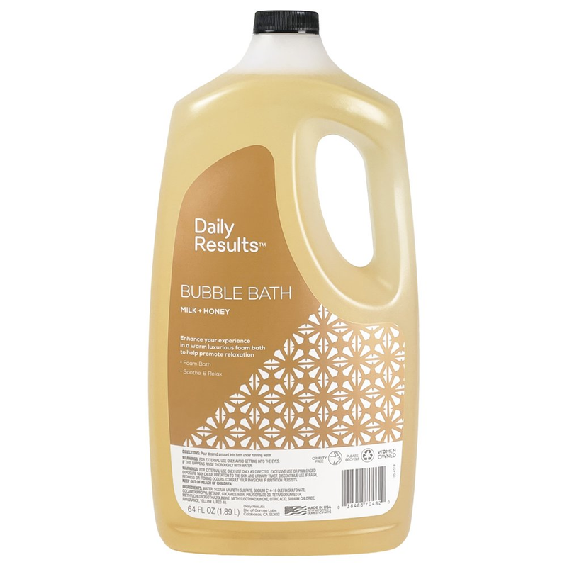Daily Results Bubble Bath Milk and Honey, 64 Fl Oz