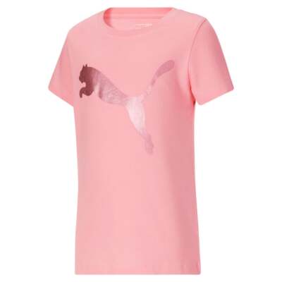

Puma Untamed Graphic Crew Neck Short Sleeve TShirt Молодежные девушки Размер  Casual 85, Розовый, Puma Untamed Graphic Crew Neck Short Sleeve TShirt Youth