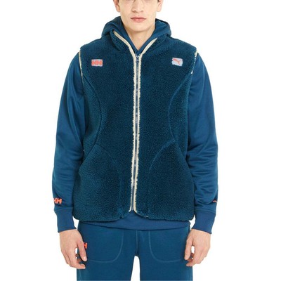 

Мужская повседневная спортивная верхняя одежда Puma Helly Hansen X Sherpa Gilet размера  532843-6, Синий, Puma Helly Hansen X Sherpa Gilet