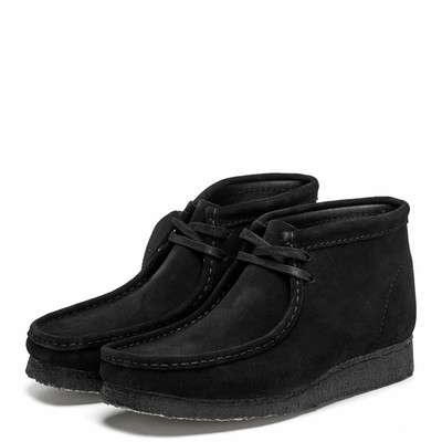 CLARKS ORIGINALS CLARKS ORIGINALS WALLABEE BOOTS - BLACK