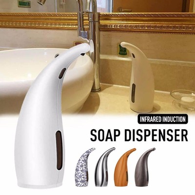 300ML Automatic Soap Dispenser Touchless Handsfree IR Sensor Liquid Bathroom