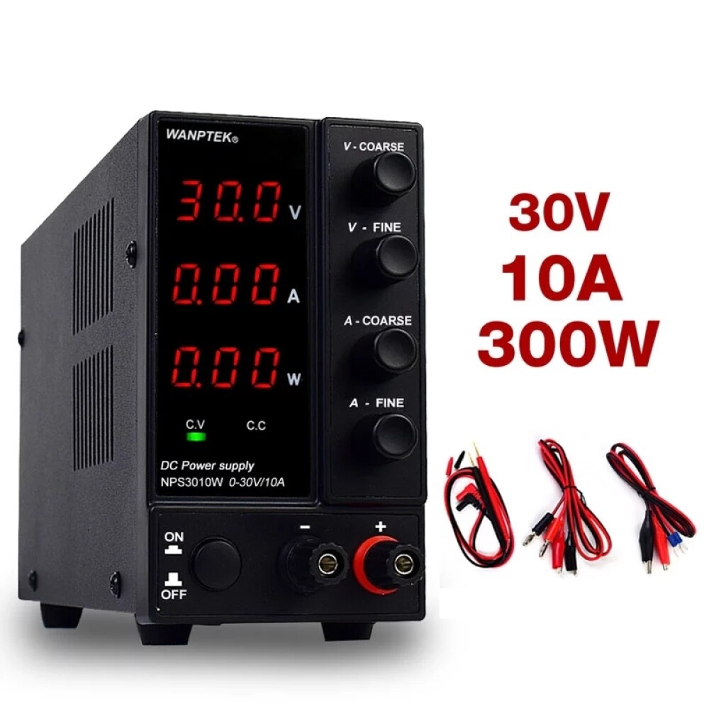 Adjustable 30V 10A Digital DC VoltageRegulator Power BenchSource