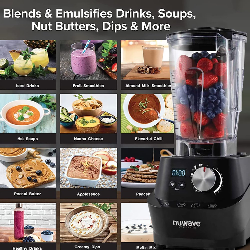 64 OZ Infinity High-Performance Blender Self Cleaning 1800 Watts of Power NEW