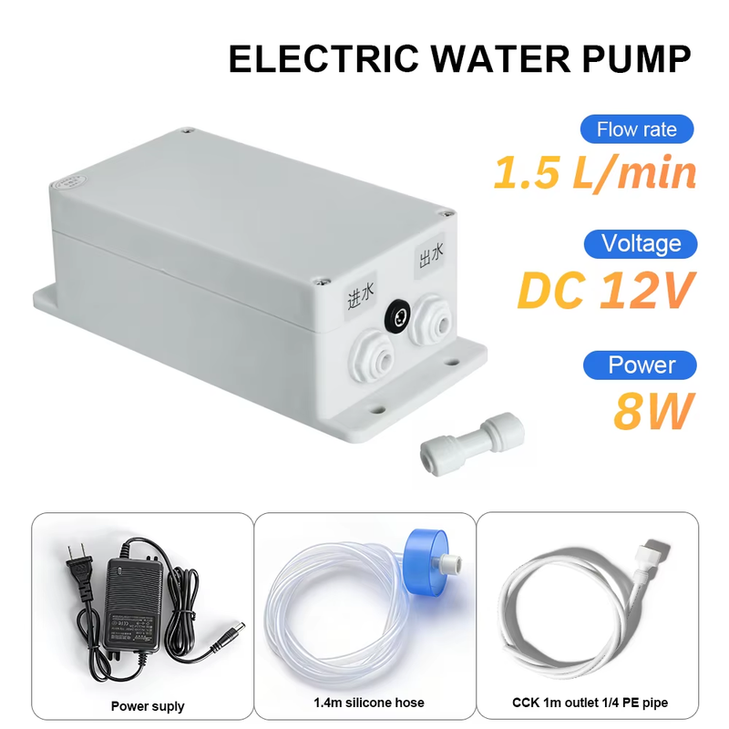 Electric Water Pump Faucet Galley Automatic Water Suction Pump 12V 1.5 L/ min Ca
