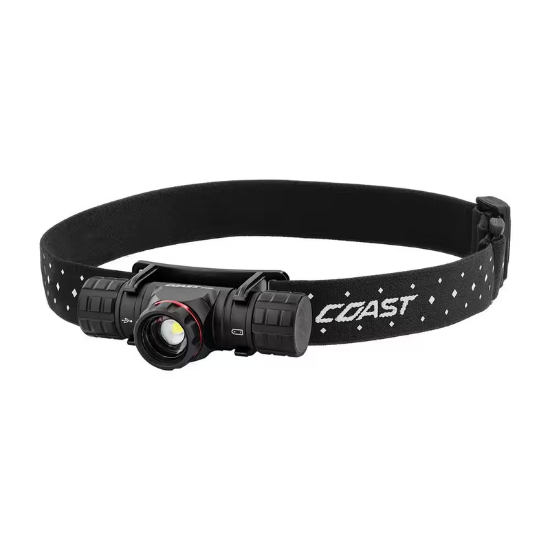 Coast XPH30R Rechargeable Headlamp LED Dual Power Headlamp Magnetic Base USB C