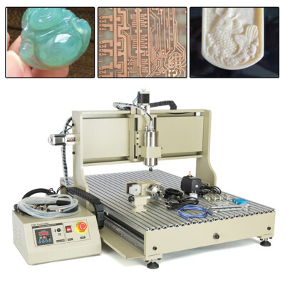 USB 4 Axis 6090 CNC Router Engraver 3D Cutter Milling Engraving Machine+RC 1500W