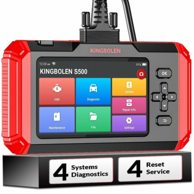 KINGBOLEN S500 Car Diagnostic Tool Auto OBD2 Scanner Throttle Oil SAS EPB Reset