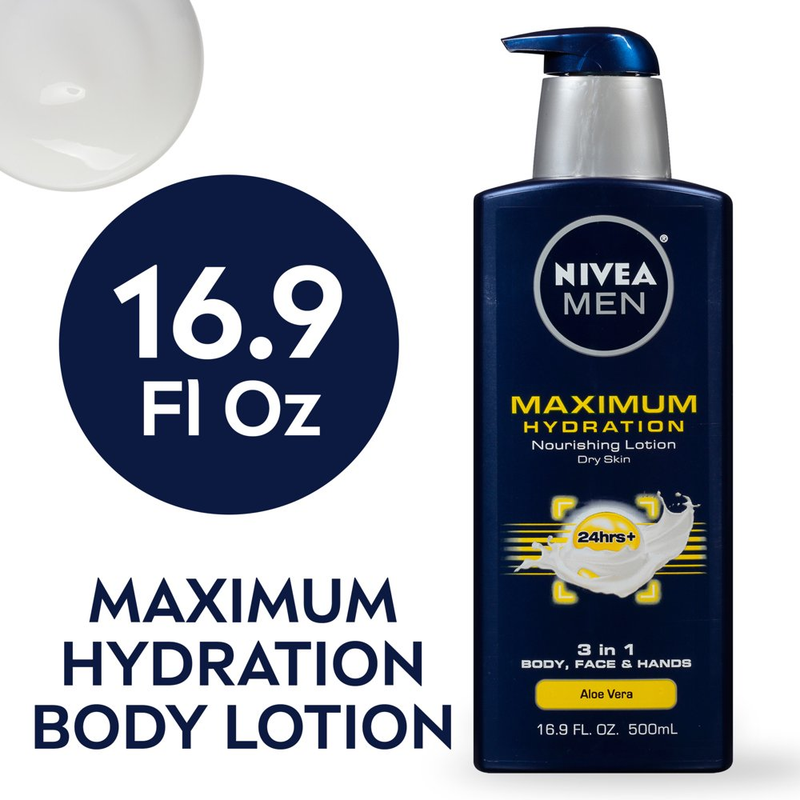 3-in-1 Lotion For Men, 16.9 Fl Oz Bottl