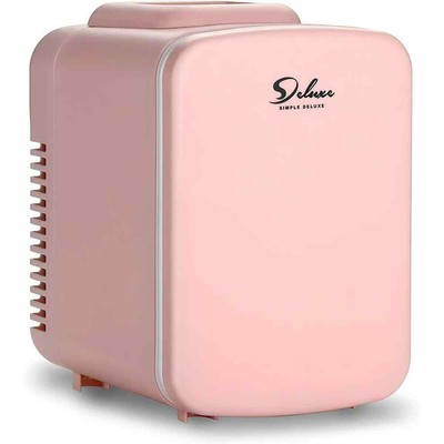 7.76 in.W 0.13 cu.ft.Simple Mini Refrigerator in Pink