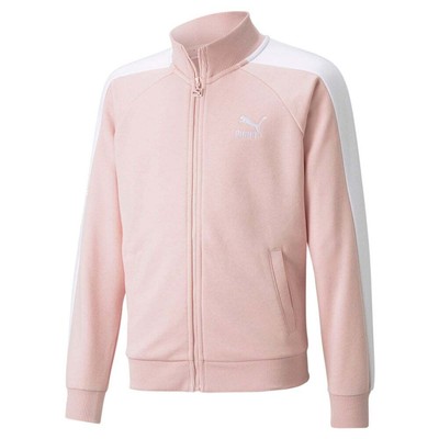 

Puma Classics T7 Full Zip Track Jacket Молодежные девушки Розовые повседневные топы 530210-36, Розовый, Puma Classics T7 Full Zip Track Jacket Youth