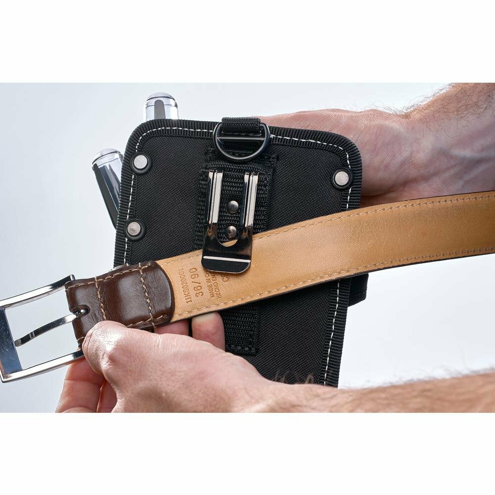 HUSKY Tool Bag 5 in. Driver Wall Pouch Belt Clip Screwdriver Holder Organizer