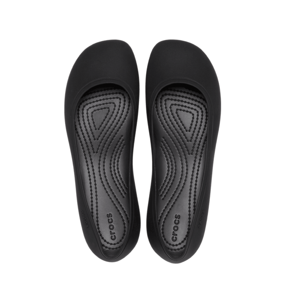 専用^_^ New CROCS Womens BROOKLYN FLAT 209384-001 BLACK US W 5 - 9