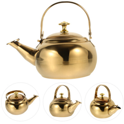  Large-capacity Kettle Whistling Teakettle Stovetop Pot Infuser Teapot Whistle