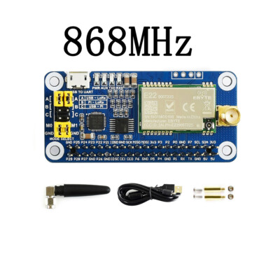 868MHz LoRa Expansion HAT Kit for RPI Raspberry Pi Zero 2 W 3 Model B Plus 4B 4