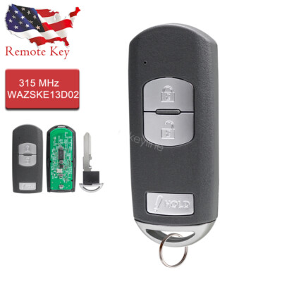 For 2014 2015 2016 2017 2018 Mazda 3 Remote Smart Car Key Fob 3B WAZSKE13D02