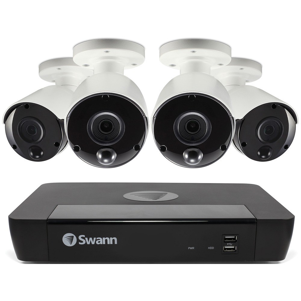 Swann SWNVK-885804-US True Detect 8 Channel 4K Security System & 4x Cameras