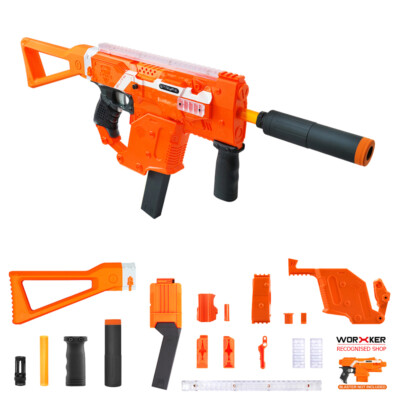 Worker MOD Kriss Vector Imitation Kit Orange Combo for Nerf Stryfe Modify Toy