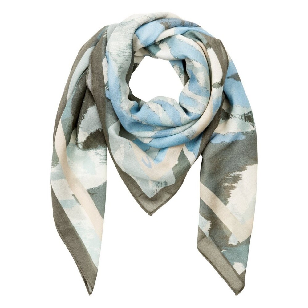 Elegio | Fazzoletto Da Taschino In Seta Double Face Con Motivo Blu E Celeste P - Foto 9