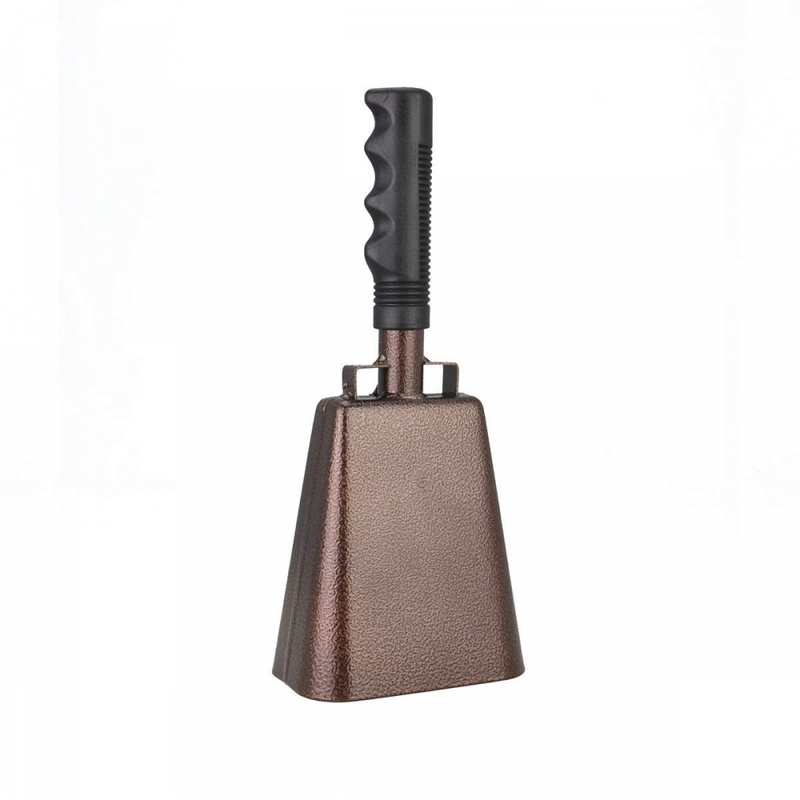 10 inch Steel Cowbell with Handle Cheering Bell for Sports Events Large Solid Sc