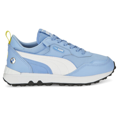 Puma Bmw Mms Rider Fv Lace Up  Youth Boys Blue Sneakers Casual Shoes 30770701