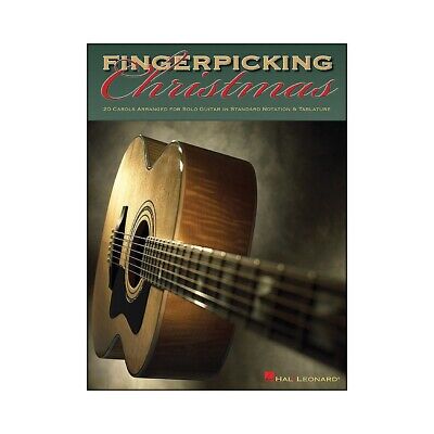 Hal Leonard Fingerpicking Christmas 20 Carols Arr for Solo Guitar in Notes & Tab