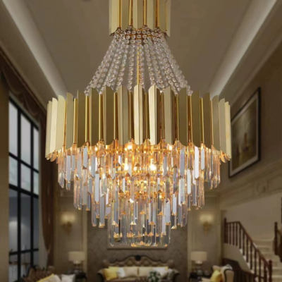 Modern Crystal Chandelier Luxury Gold Crystal Hanging Pendant