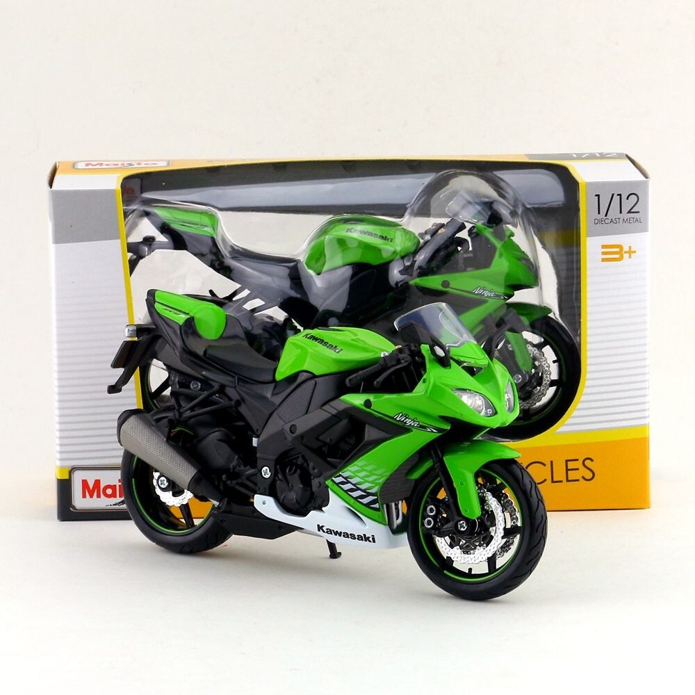 Maisto 1:12 Kawasaki Ninja ZX-10R Diecast Motorcycle Bike