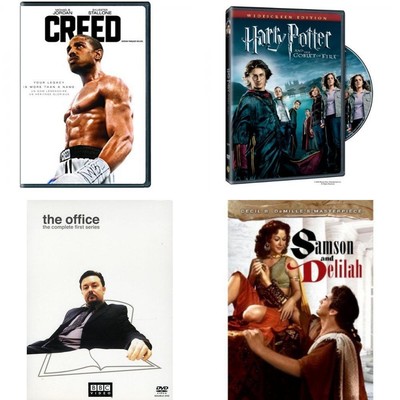 Assorted 4 Pack DVD Movie Bundle:: Creed; Harry Potter and the Goblet of Fire (S