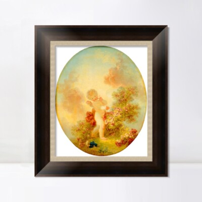 Framed Canvas Art Giclee Print Love the Sentinel#2 by Jean Honore Fragonard