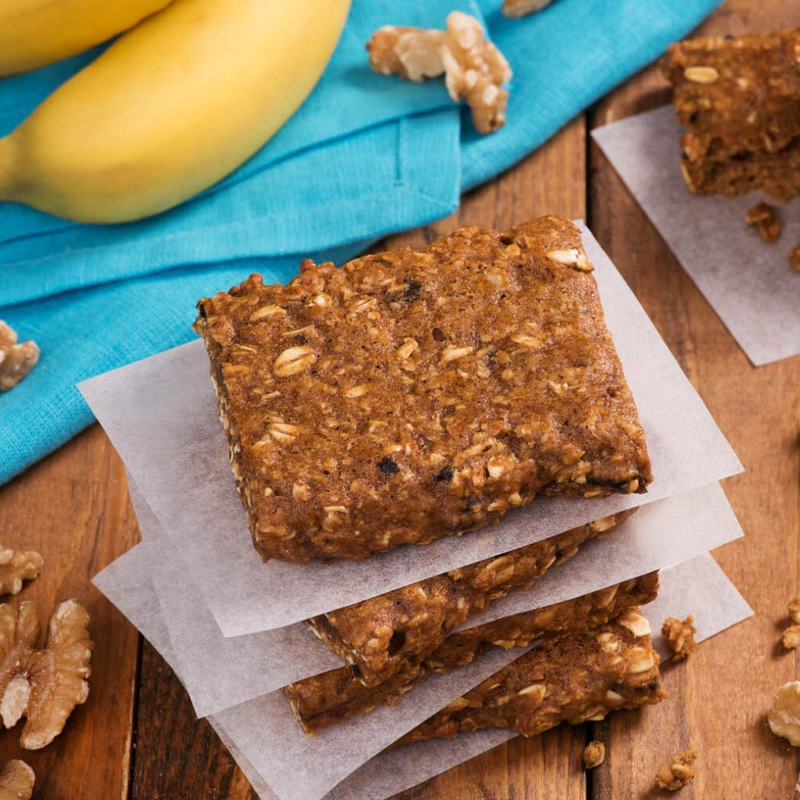 Corazonas Heartbar Oatmeal Square, Banana Walnut, 1.76 Ounce, 12 Count