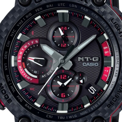 Pre-owned Casio G-shock Mt-g Bluetooth Radio Solar Carbon Bezel Men\'s Watch Japan Import